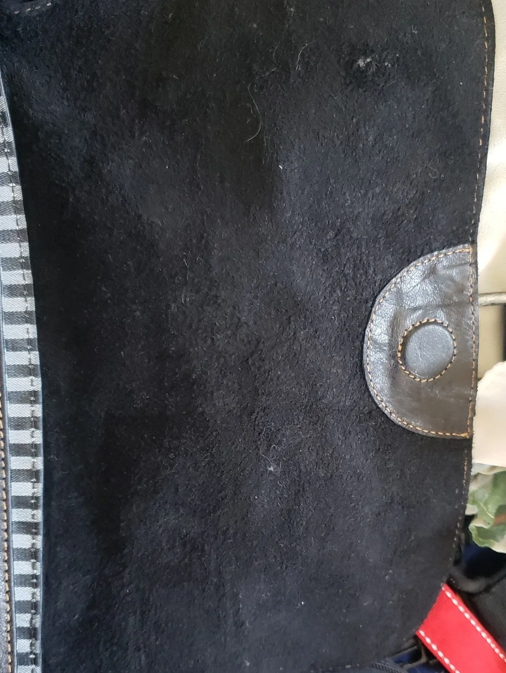 Jack George Black Leather Crossbody/Shoulder Bag